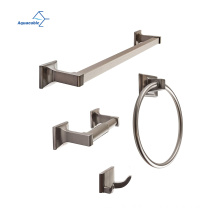 European Design Bathroom Accessories Plate Zinc Alloy chrome 4 Pcs Bathroom Accessories Set